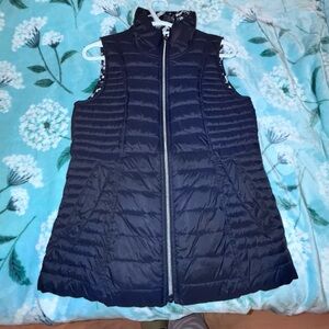 Nautica Reversible Women's Black Puffer Vest